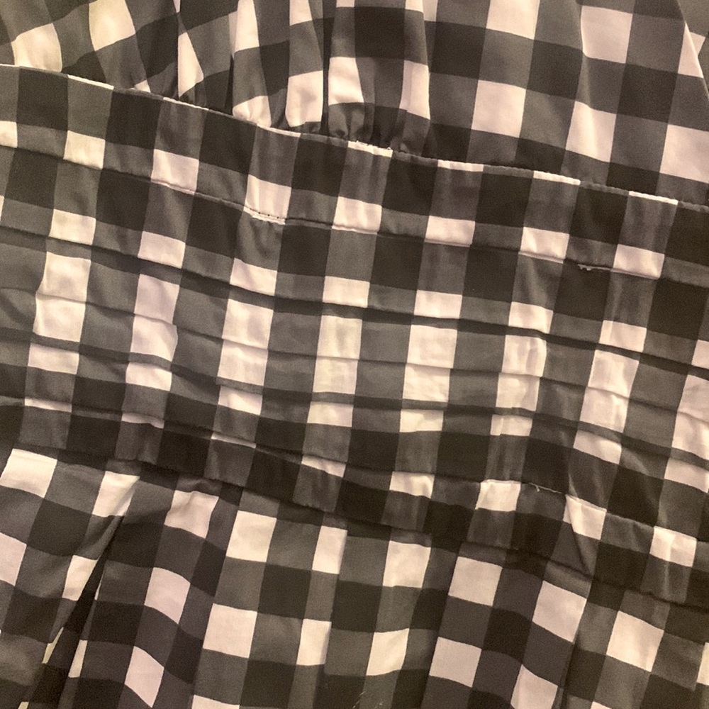 🌻 HOST PICK 🌻 Banana Republic Black & White Gingham Spaghetti Strap Dress - Picture 4 of 6